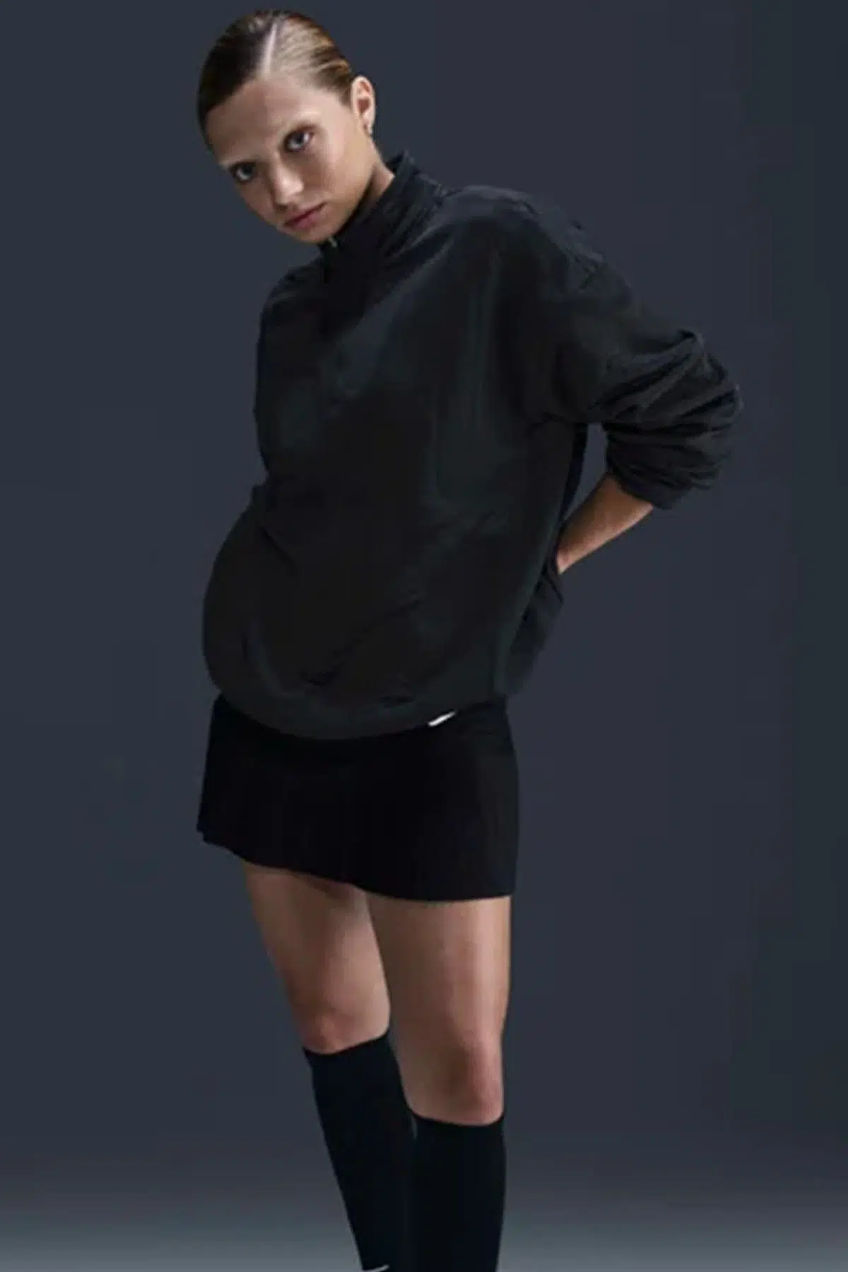 Nike Phoenix Fleece Oversized Polar Sweatshirt Kadın Oversize Polar Sweatshirt Siyah