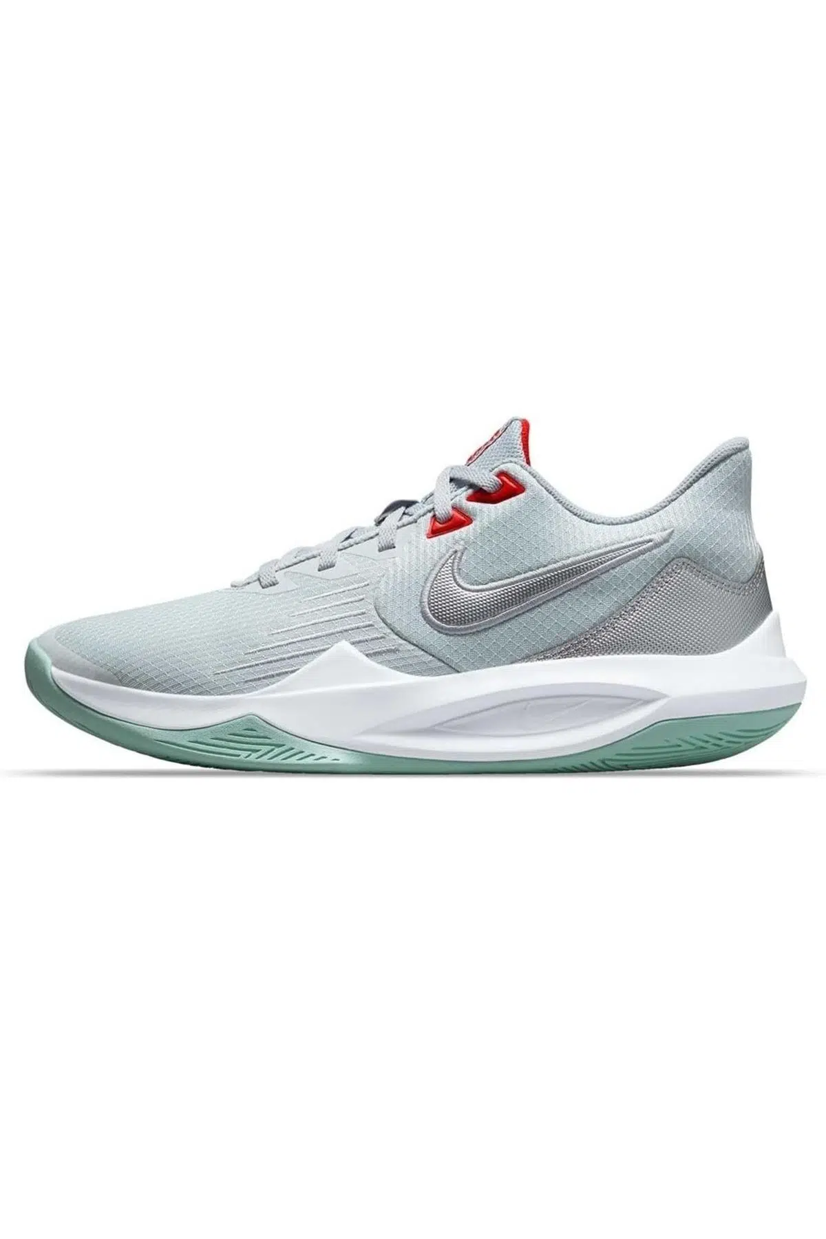 Nike Precision V Basketball Shoes Grey Unisex Basketbol Ayakkabısı Gri