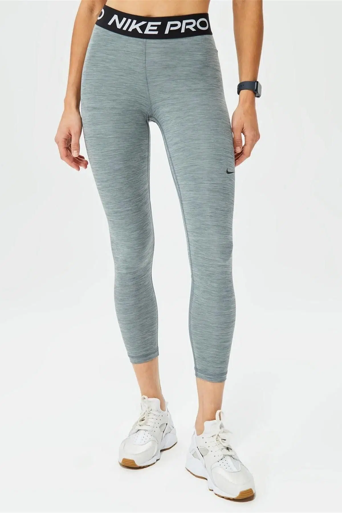 Nike Pro 365 Mid-Rise Crop Training Legging Toparlayıcı Gri Tayt