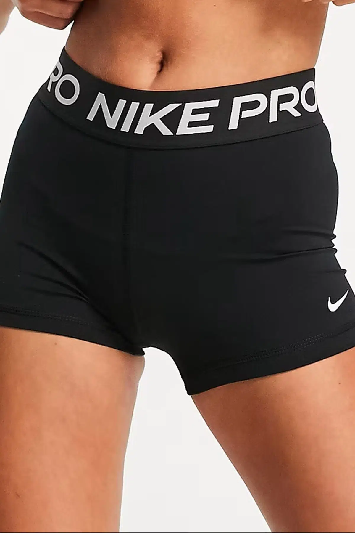 Nike Pro 365 Shorts Tights Black Toparlayıcı 8 cm Biker Tayt Şort Siyah