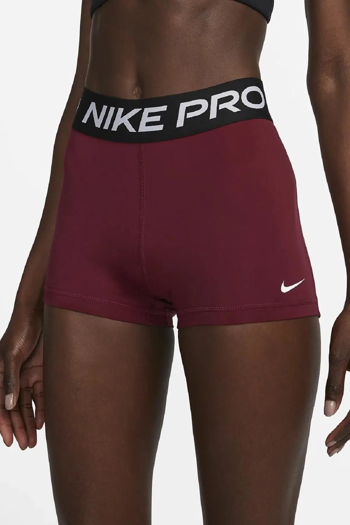 Nike Pro 365 Shorts Tights Toparlayıcı 8 cm Bordo Biker Tayt Şort