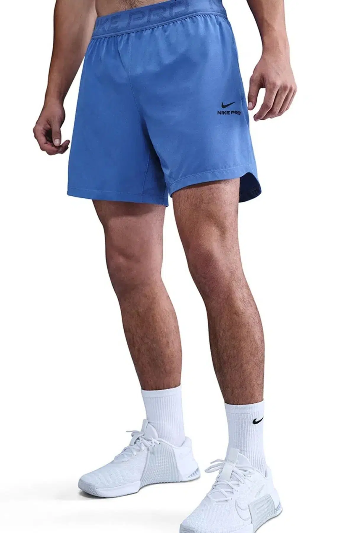 Nike Pro Dri Fit 6 Mens Training Short Blue Erkek Antreman Şortu Mavi