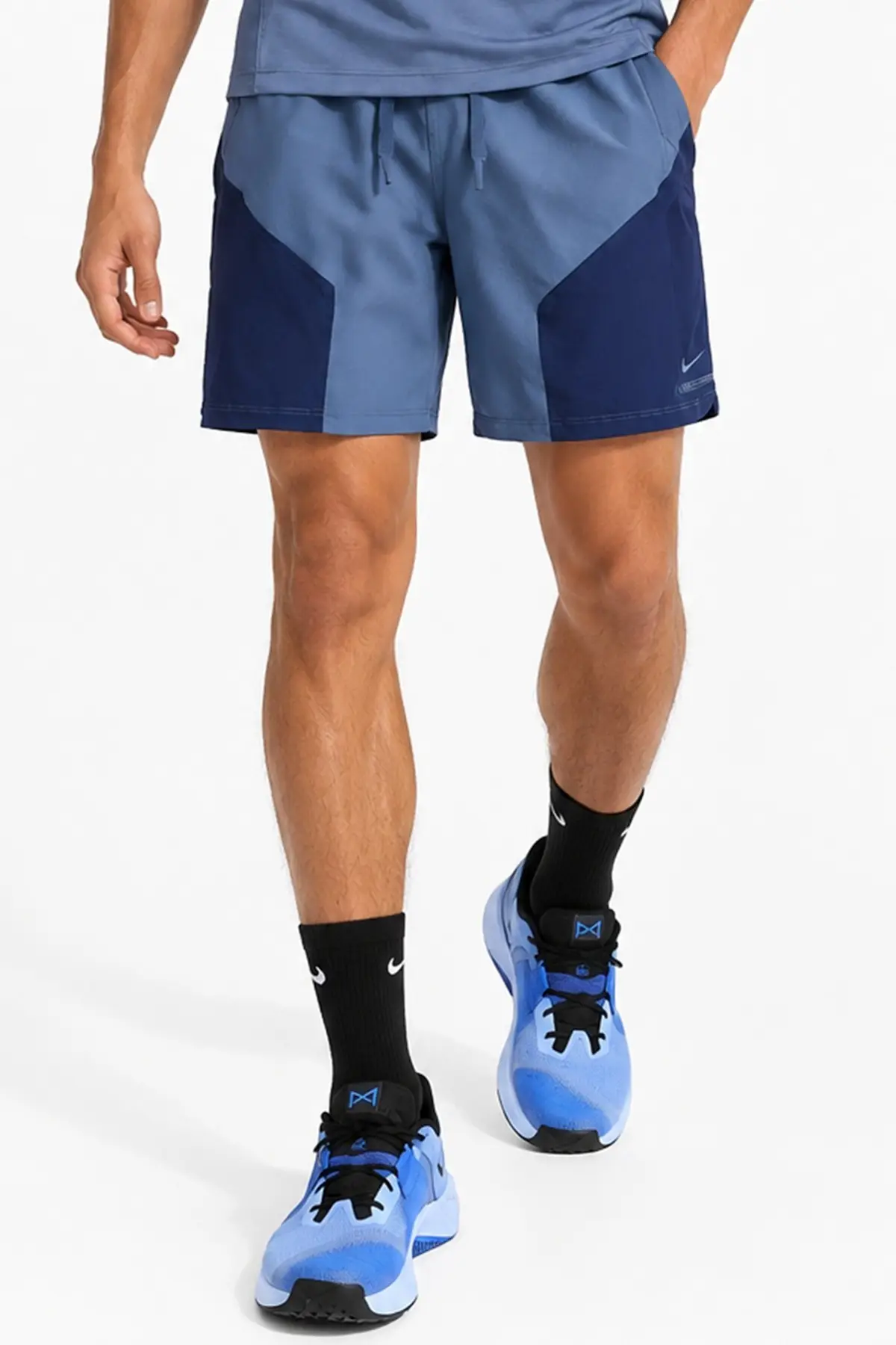 HV0411-411 Nike Pro Dri Fit 6 Mens Training Short Blue Erkek Antreman Şortu Mavi