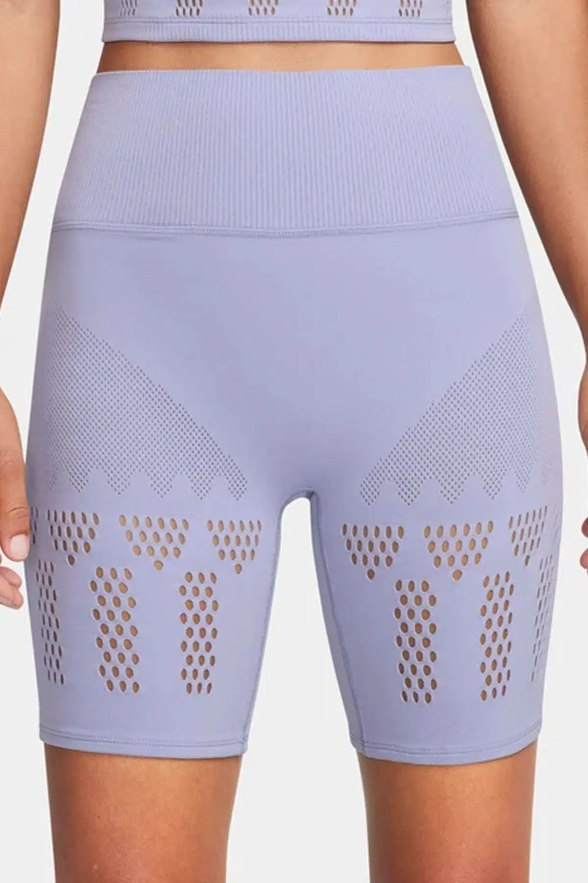 Nike Pro Dri Fit ADV Luxe High-Waisted Womens Tight Yüksek Bel Kadın Yoga Antreman Taytı Mor 