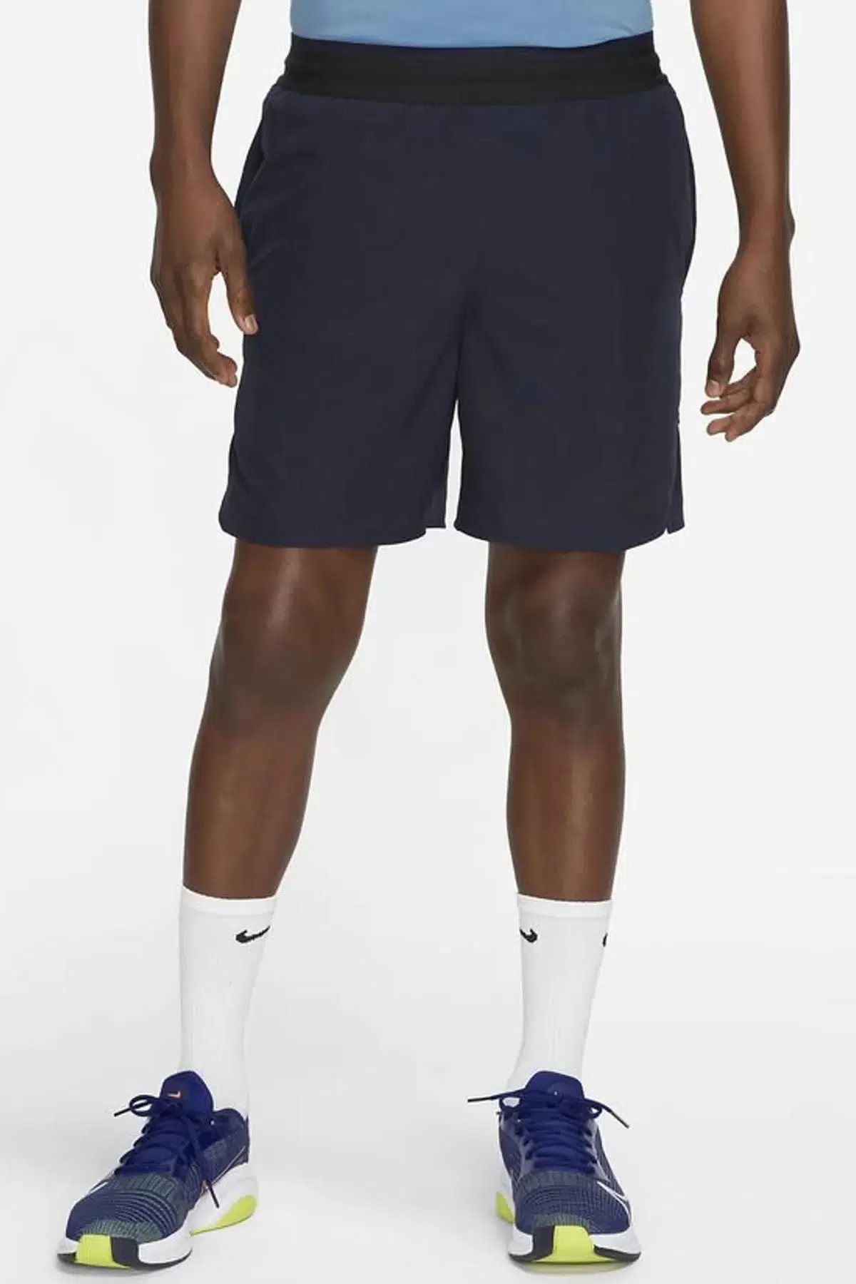 Nike Pro Dri Fit Flex Rep 3.0 Unlined Training Erkek Şort Lacivert