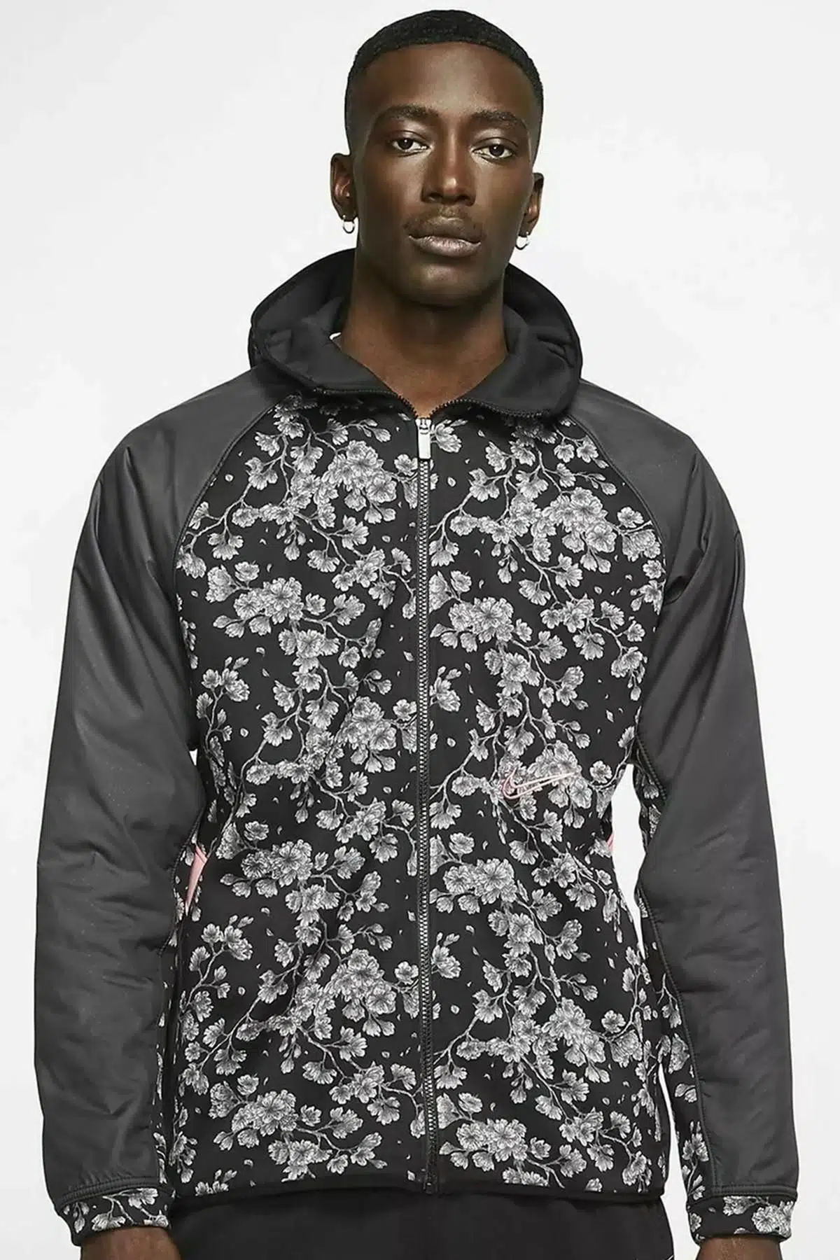 Nike Therma Explotarion Winter Basketball Full Zip Hoodie Kapüşonlu Erkek Ceket Siyah