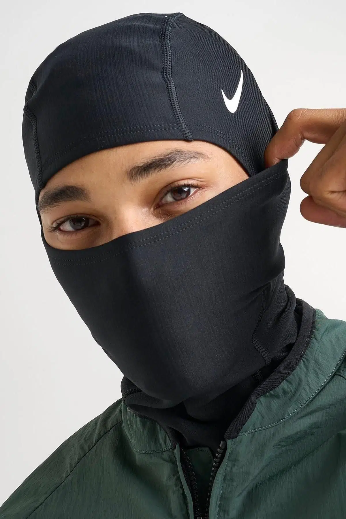 Nike Pro Terma Fit Hyperwarm Hood Unisex Standart Beden Kar Maskesi Yüz Maskesi Bere Siyah