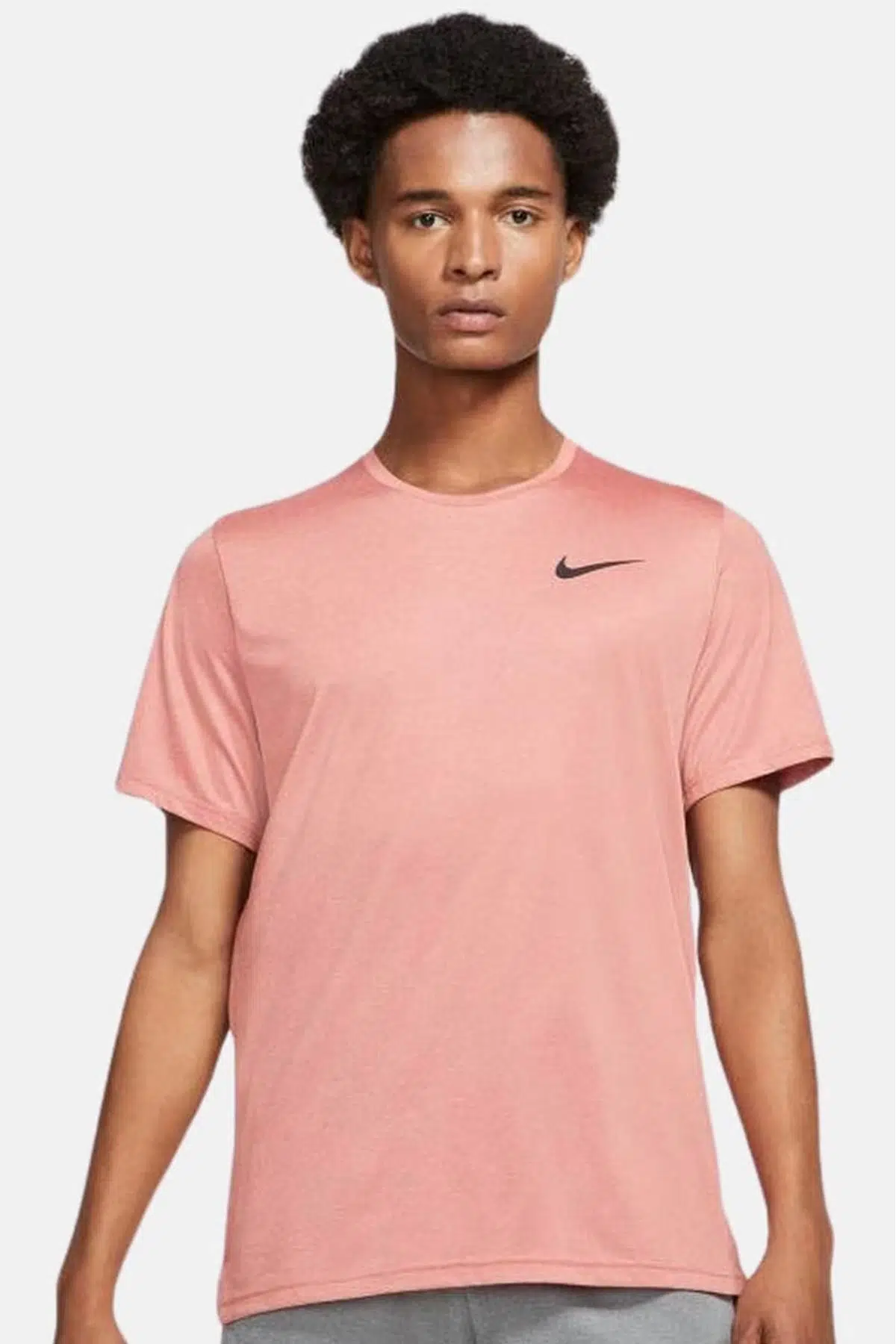 Nike Pro Dri Fit Short Sleeve Mens Pembe Erkek Koşu Antrenman Tişörtü