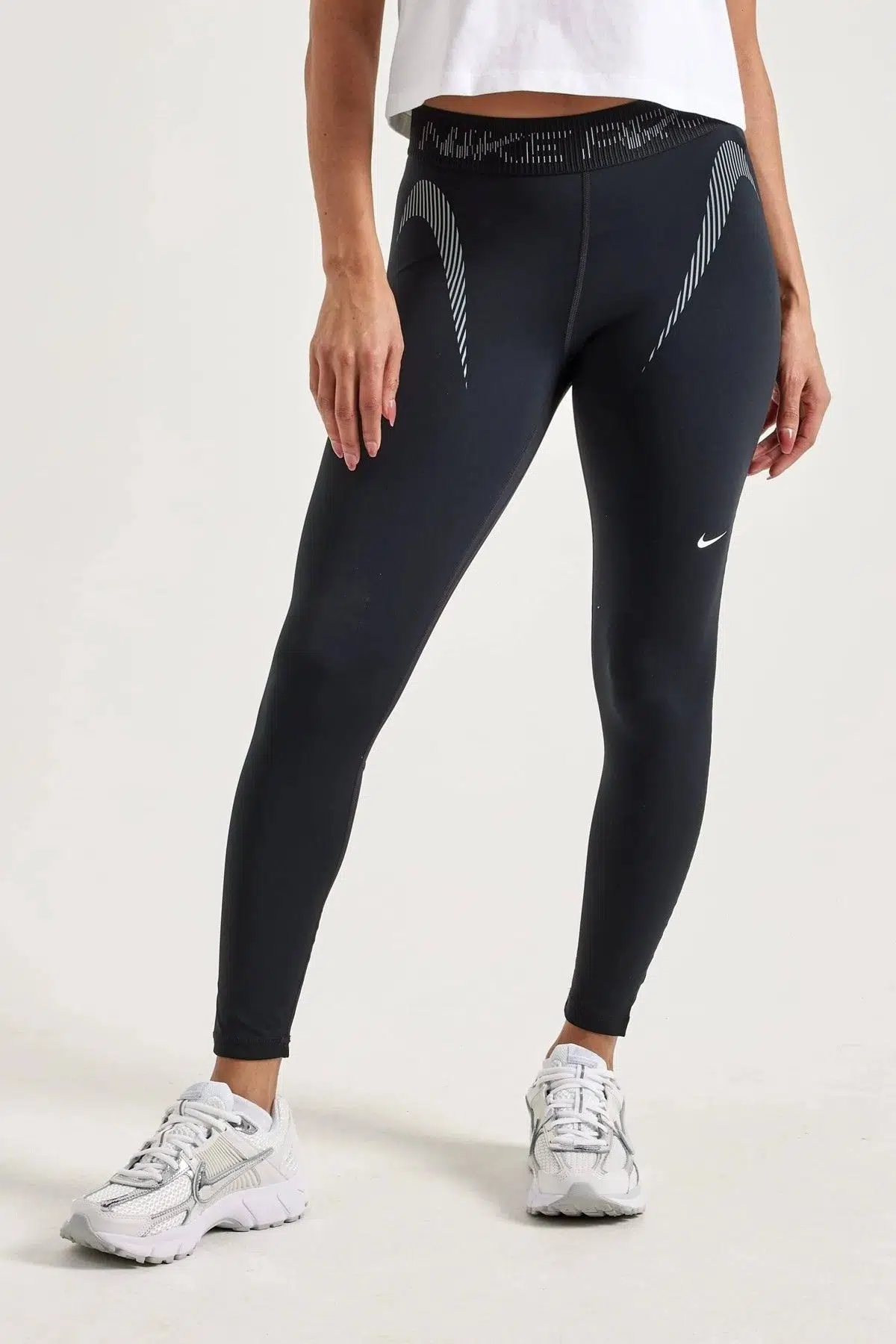 Nike Pro Dri Fit Training 7/8 Leggings With Mesh Detail Kadın Spor Tayt Siyah