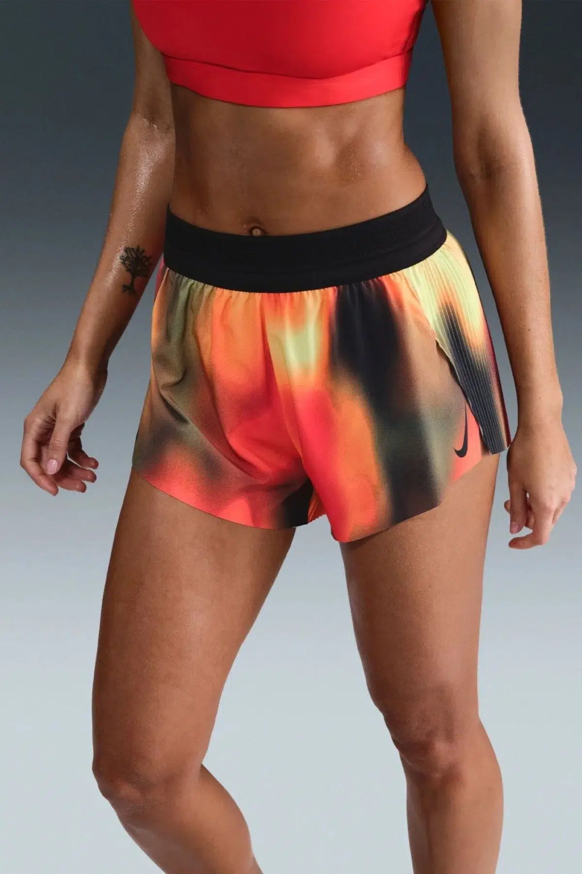 Nike Pro Dri FitDri-FIT ADV Art MR 3 Kadın Tayt Şort Kırmızı