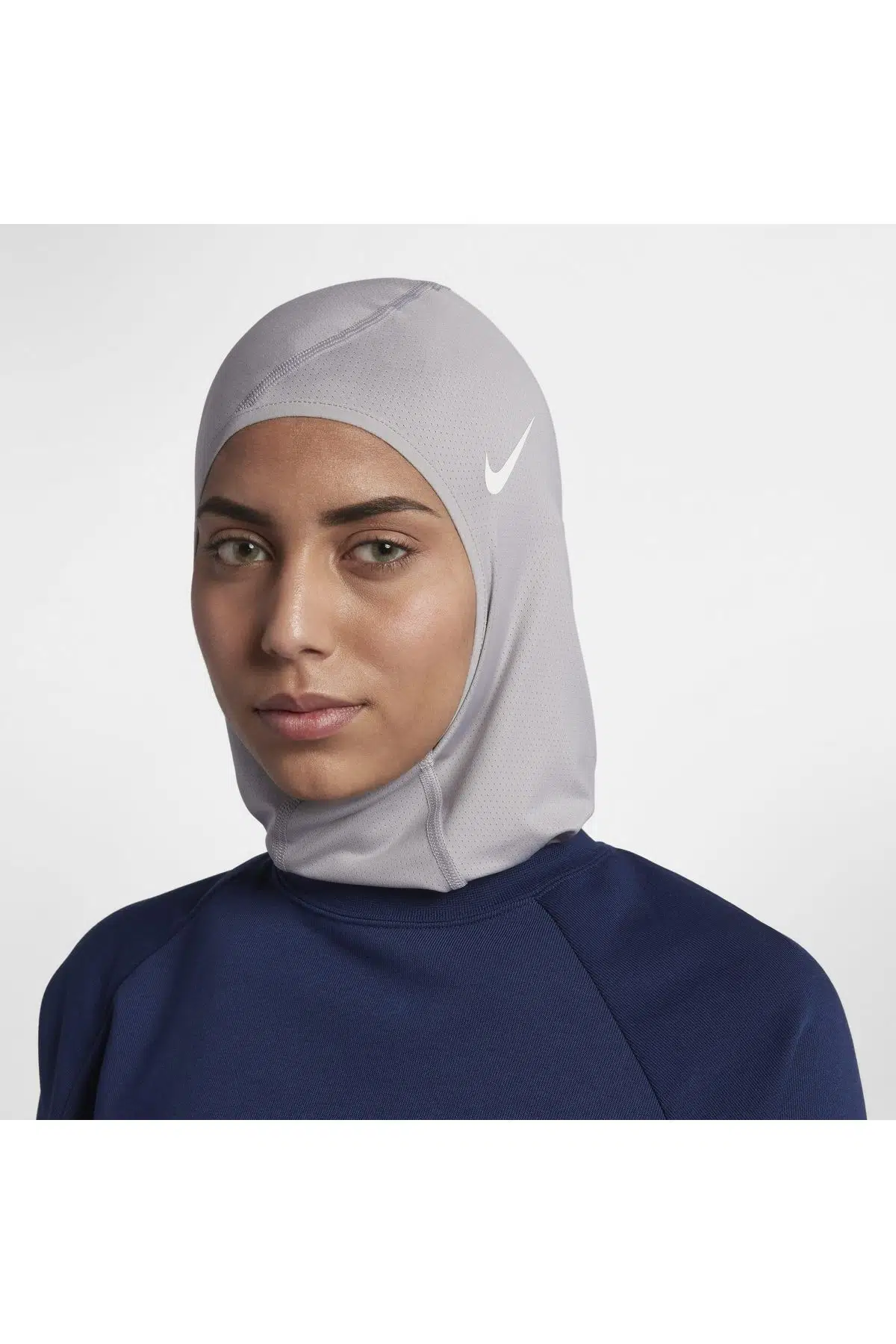 Nike Pro Hijab Atmosphere / Sporcu Başörtüsü - Grey White AC9693-073