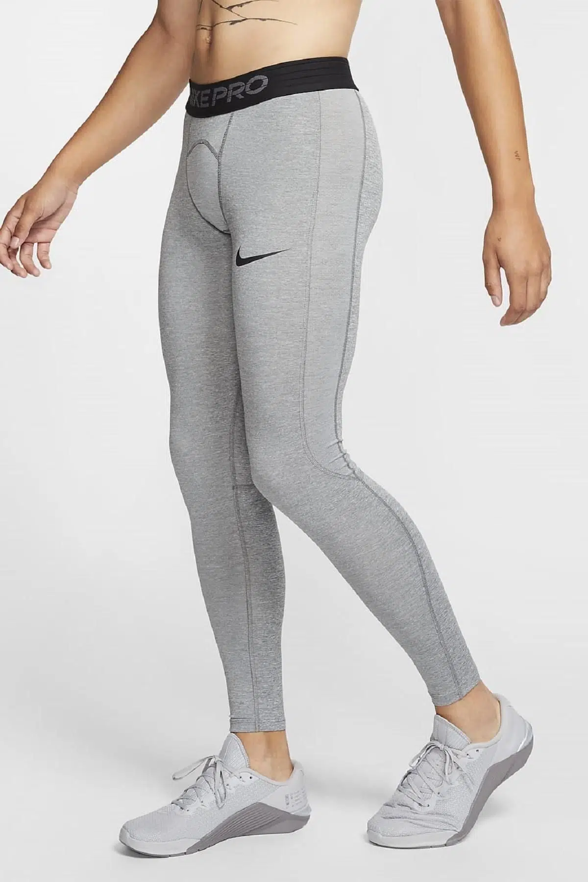 Nike Pro Men's Tights Dri-Fit Gri Erkek Taytı