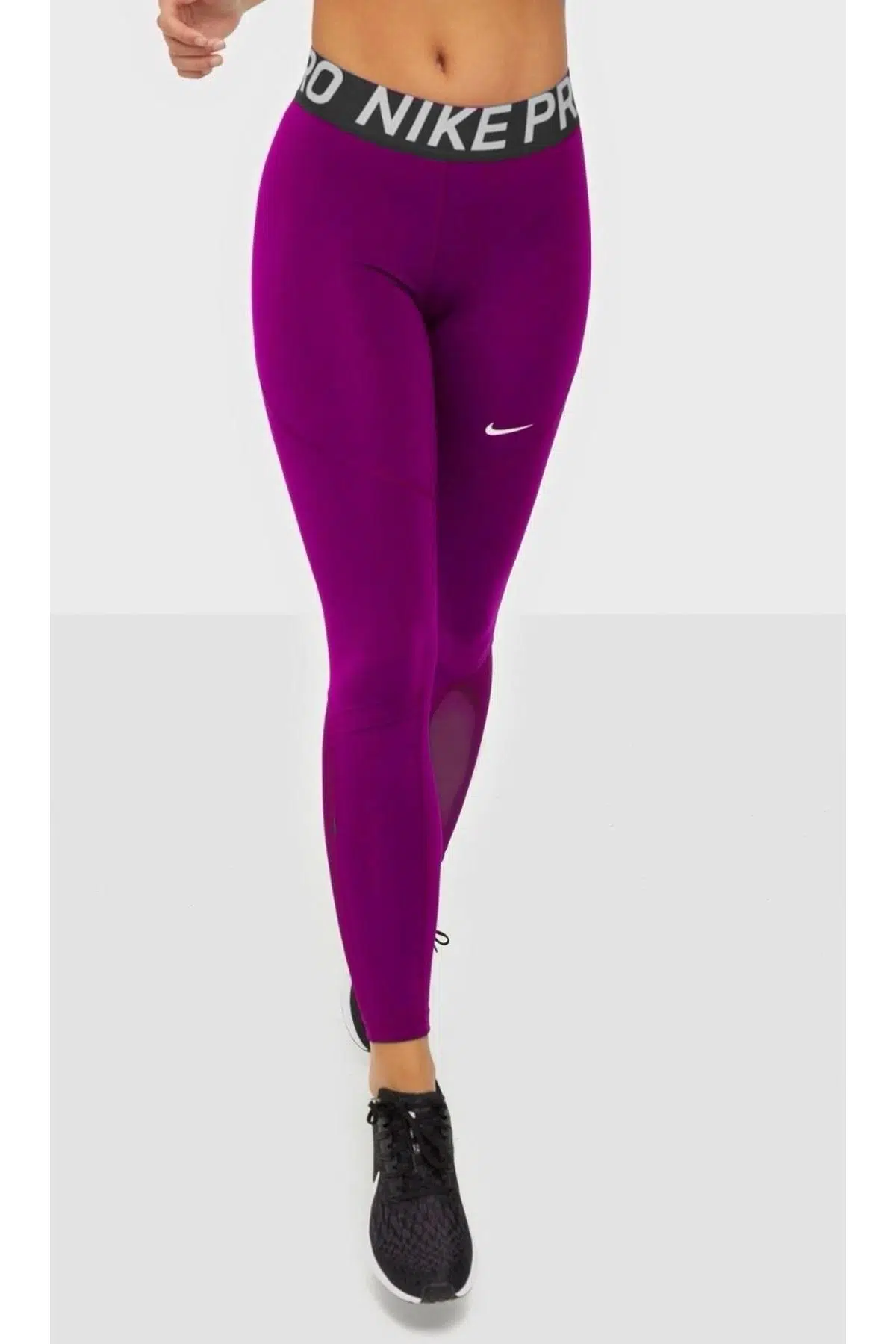 Nike Pro Tigh Fit Full Length Leggings Toparlayıcı Tam Boy Tayt Mor