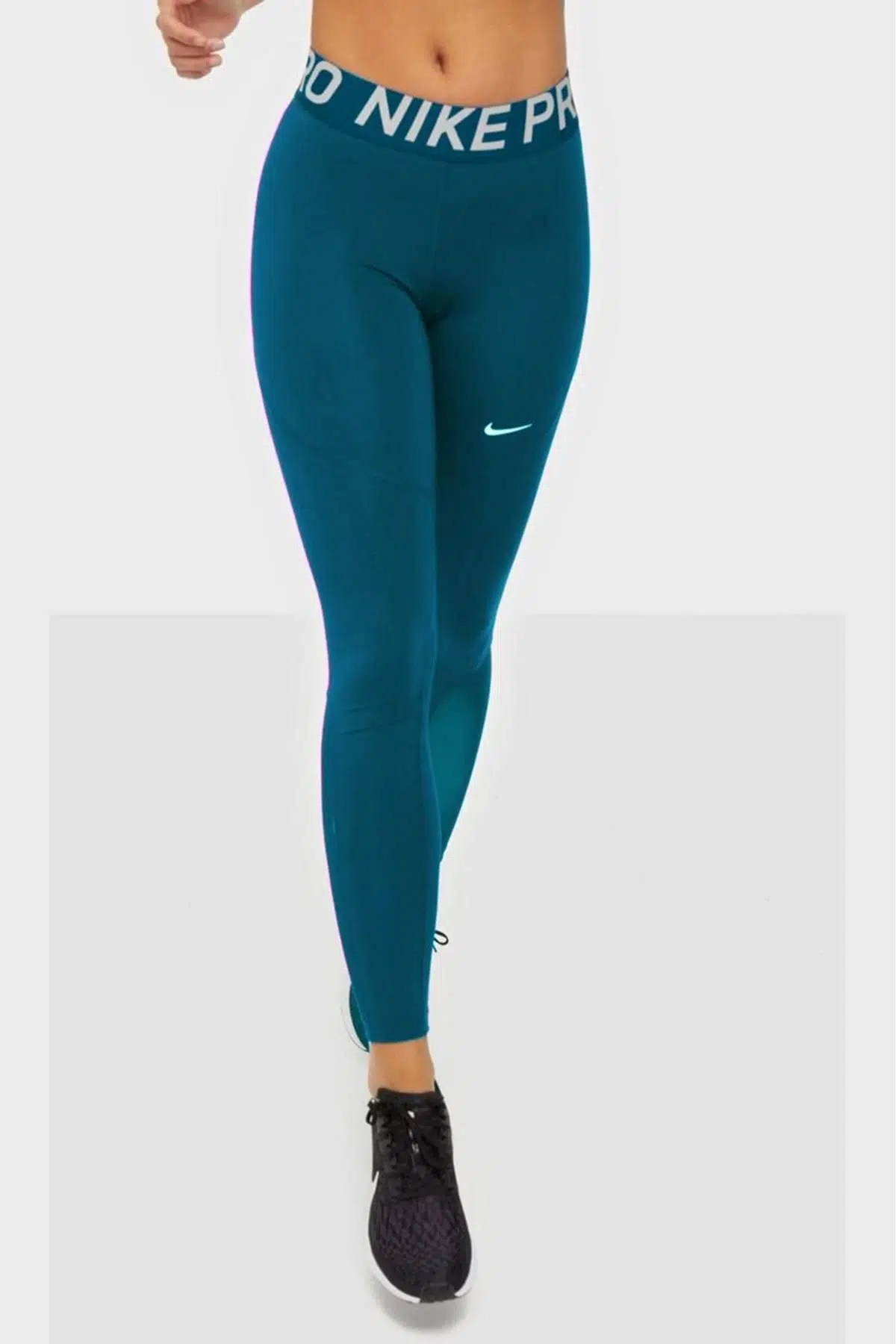 Nike Pro Tigh Fit Full Length Leggings Toparlayıcı Tam Boy Tayt Petrol Mavi