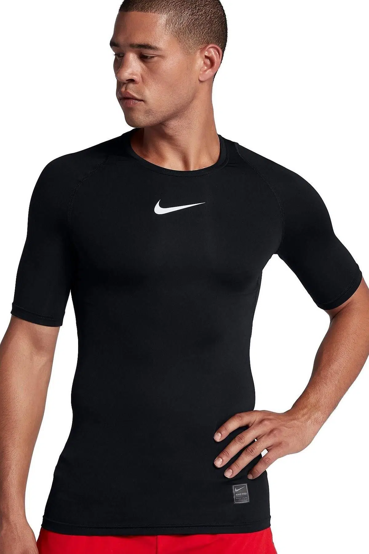 Nike Pro Training Compression T-Shirt in Black Sıkı Erkek Body Tişört