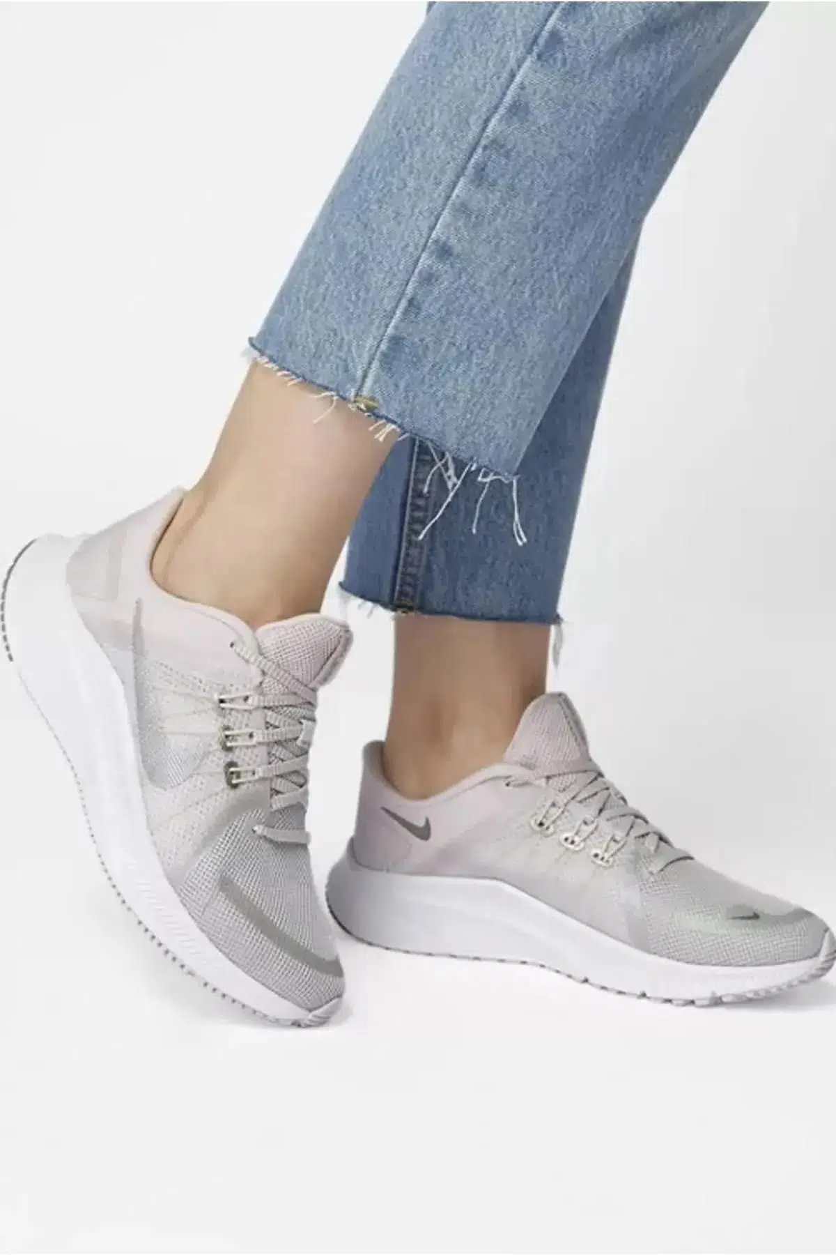 Nike Quest 4 Premium Running Shoes Kadın Yürüyüş Koşu Ayakkabısı Gri