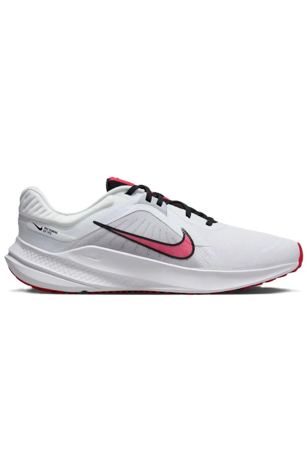 Nike Quest 5 Walk Running Shoes White Unisex Yürüyüş Koşu Ayakkabısı Beyaz Kırmızı Swoosh