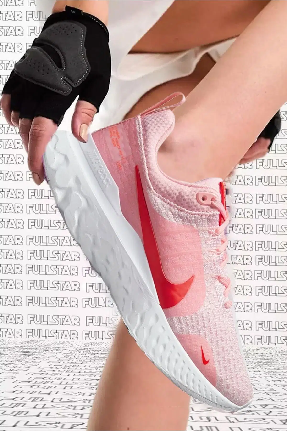 Nike React infinity Run Flyknit 3 Running Shoes Hafif Koşu Spor Ayakkabı Pembe