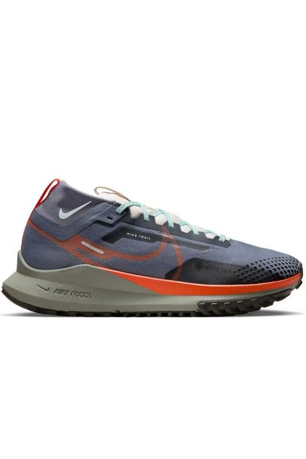Nike React Pegasus Trail 4 GoreTex Su Geçirmez Nefes Alan Reflektörlü Yürüyüş Koşu Ayakkabısı Gri