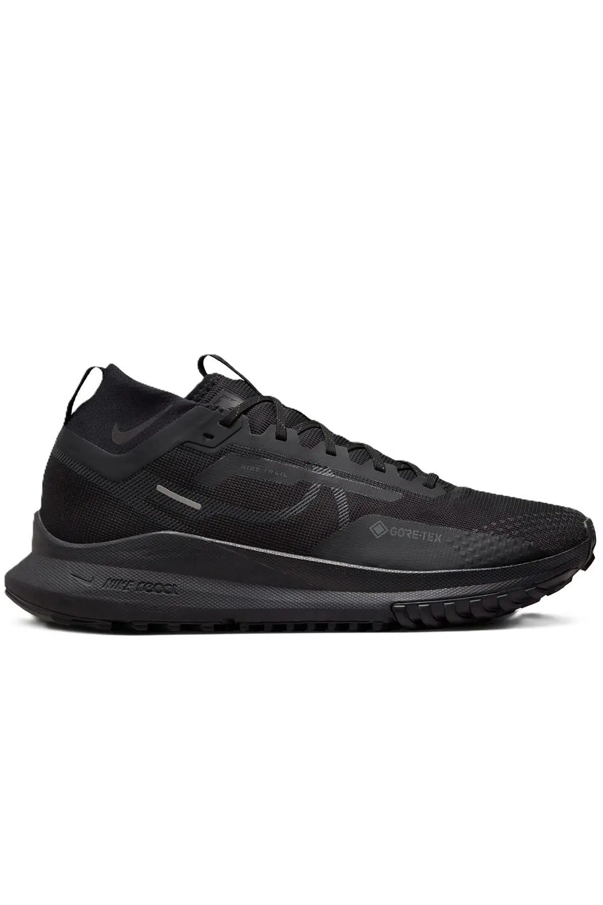 Nike React Pegasus Trail 4 GoreTex Su Geçirmez Nefes Alan Reflektörlü Yürüyüş Koşu Ayakkabısı Siyah