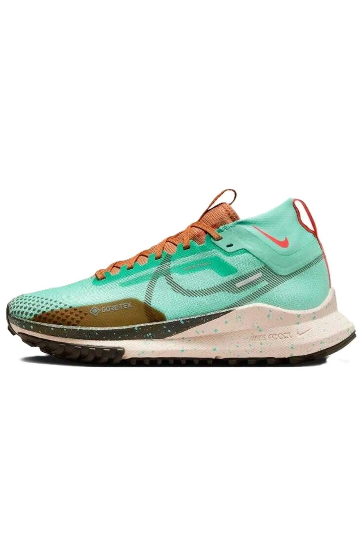 Nike React Pegasus Trail 4 GoreTex Su Geçirmez Reflektörlü Yürüyüş Koşu Ayakkabısı Yeşil