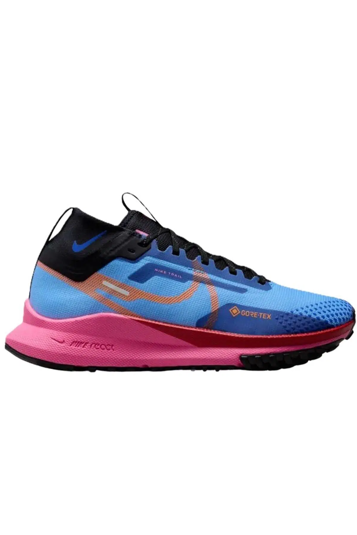 Nike React Pegasus Trail 4 GoreTex Su Geçirmez Nefes Alan Reflektörlü Yürüyüş Koşu Ayakkabısı Mavi