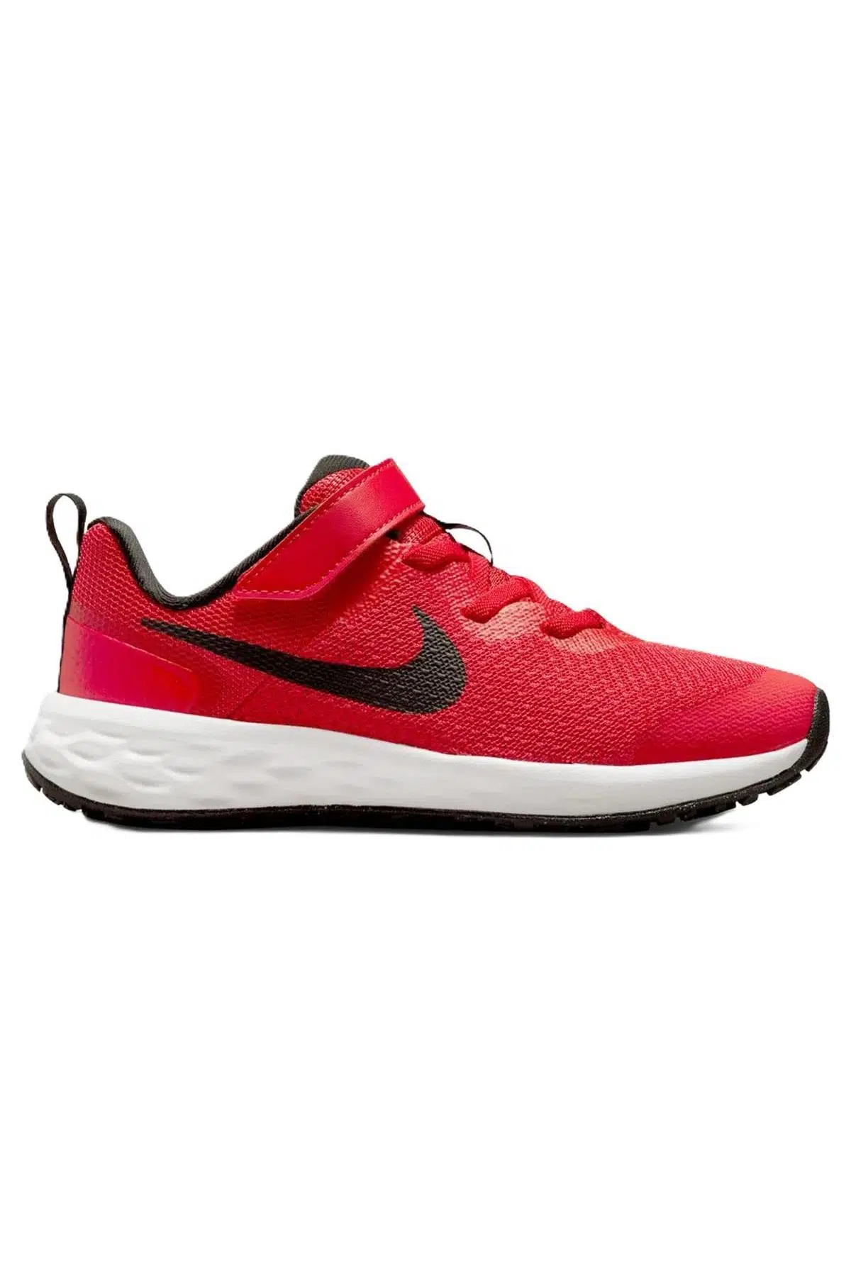Nike Revolution 6 PSV Walk Shoes Lastik ipli Kolay Giyimli Kırmızı Yürüyüş Ayakkabısı 