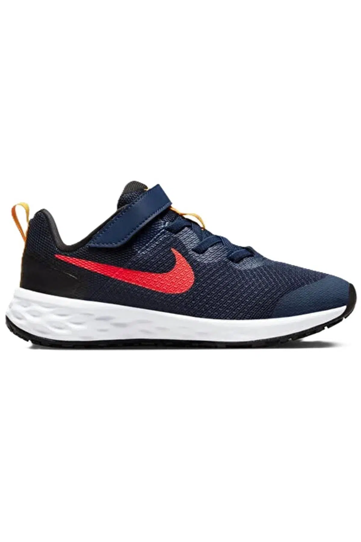 Nike Revolution 6 Walk Shoes Lastik ipli Kolay Giyimli Yürüyüş Ayakkabısı Lacivert Kırmızı Swoosh