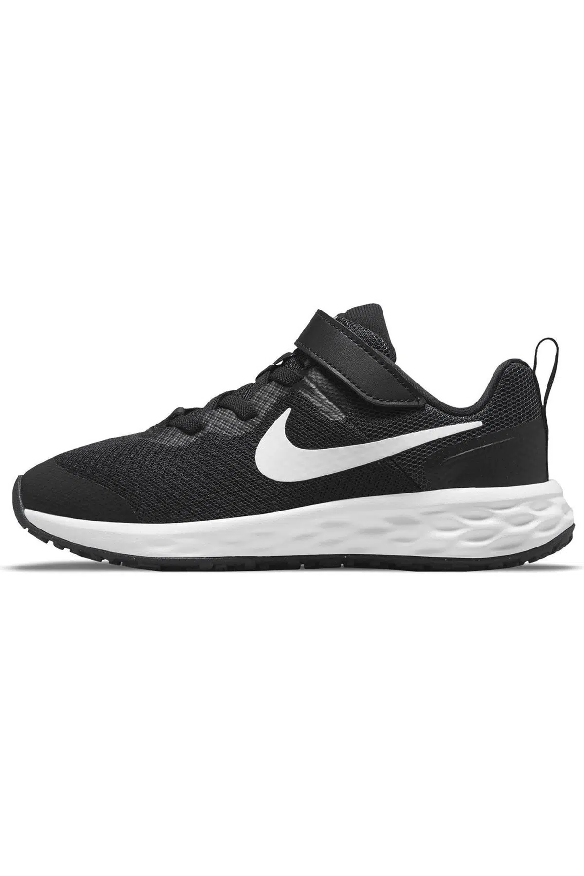 Nike Revolution 6 Walk Shoes Lastik ipli Kolay Giyimli Yürüyüş Ayakkabısı Siyah