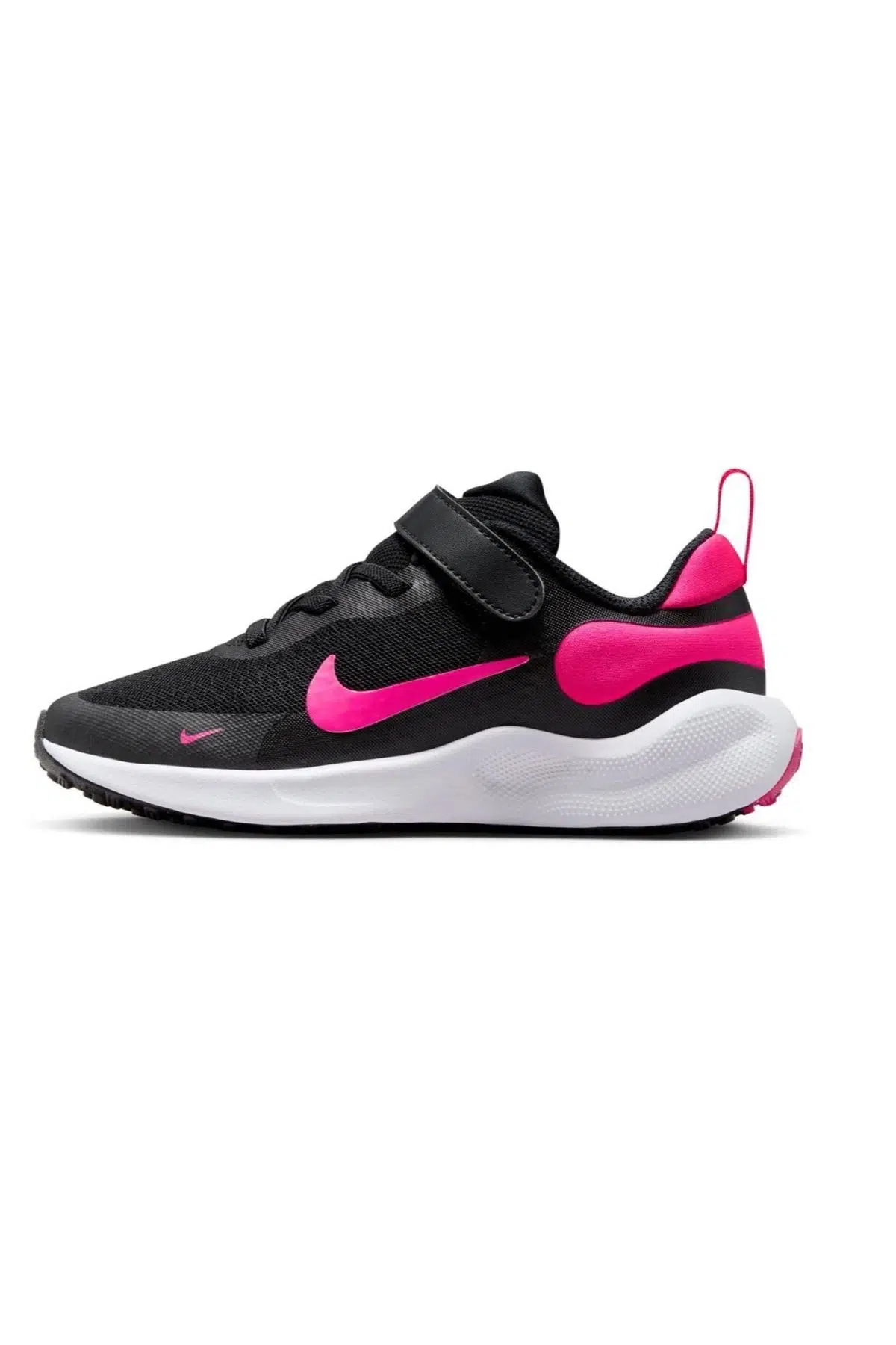 Nike Revolution 7 (PSV) Unisex Walking Shoes Lastik Bağcıklı Unisex Yürüyüş Ayakkabısı Siyah-Pembe