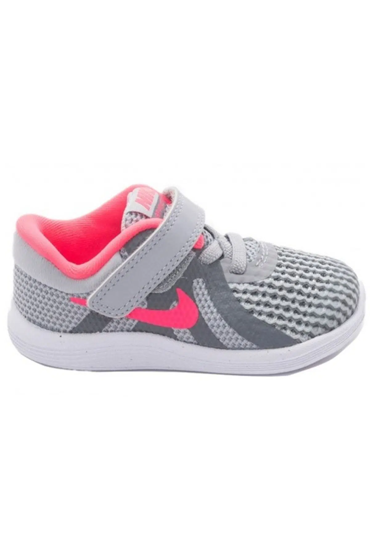  Nike Revolution Kids Walking Shoes Lastik Bağcıklı Cırtlı Çocuk Yürüyüş Ayakkabısı Gri
