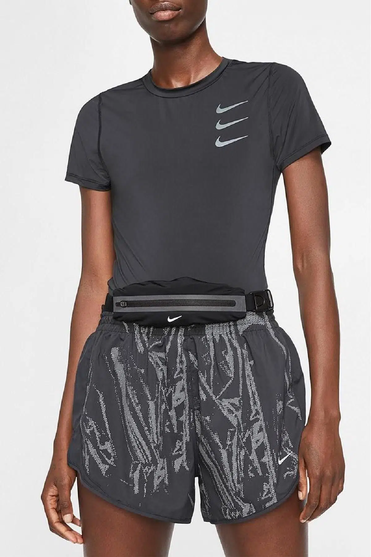 Nike Running Slim Waistpack Reflector Unisex İnce Esnek Bel Çantası Siyah