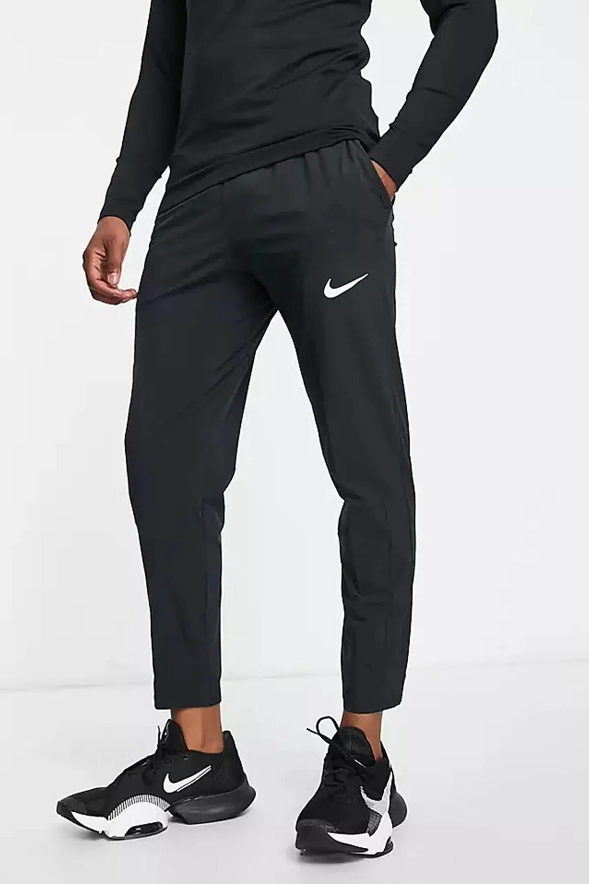 Nike Pro Dri-Fit Flex Vent Max Erkek Günlük Stil Eşofman Altı Siyah