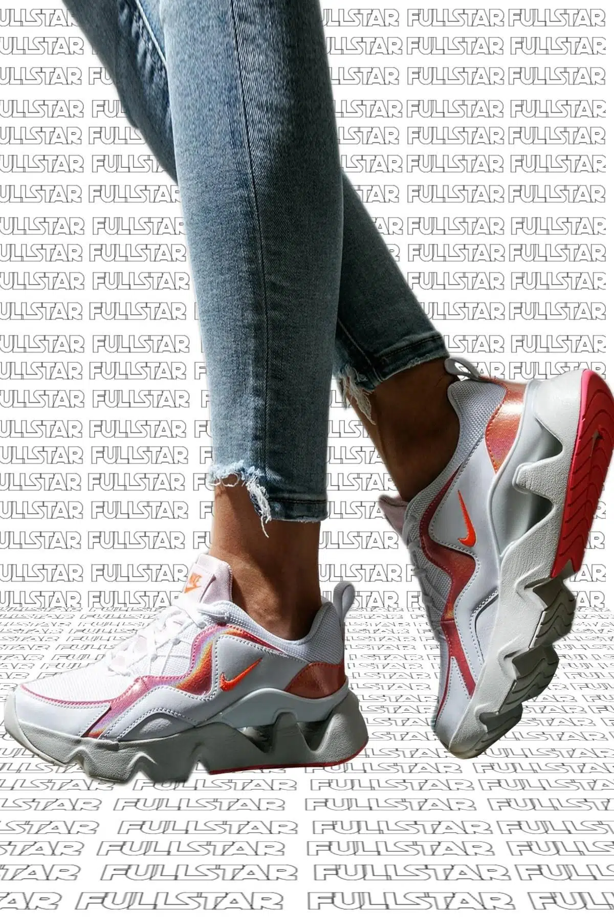 Nike RYZ 365 Sneaker Beyaz Pembe Günlük Spor Ayakkabı Sneaker 3,5 cm Yükseklik