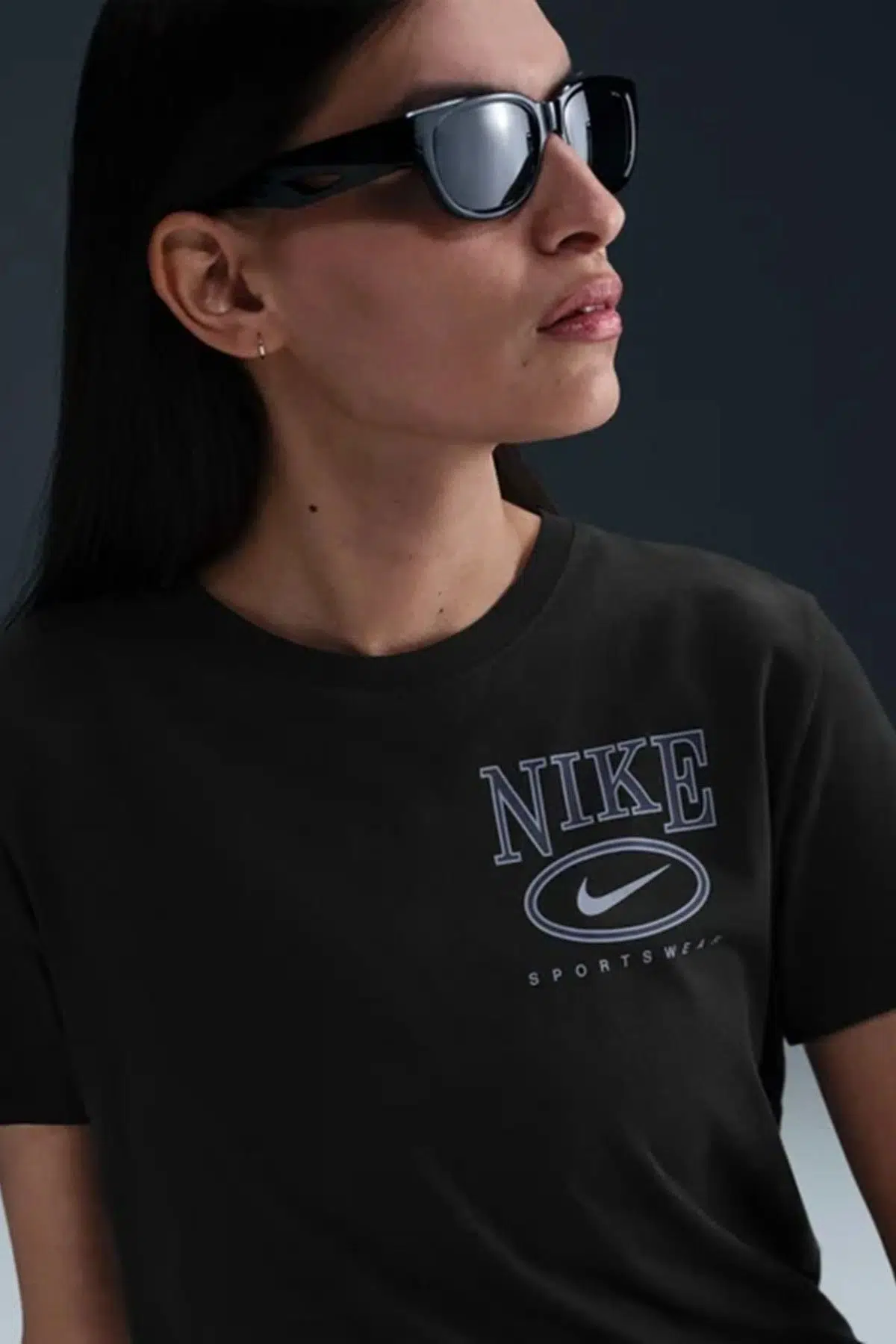 Nike Short-Sleeve Graphic T-Shirt Black Baskılı Tişört Siyah