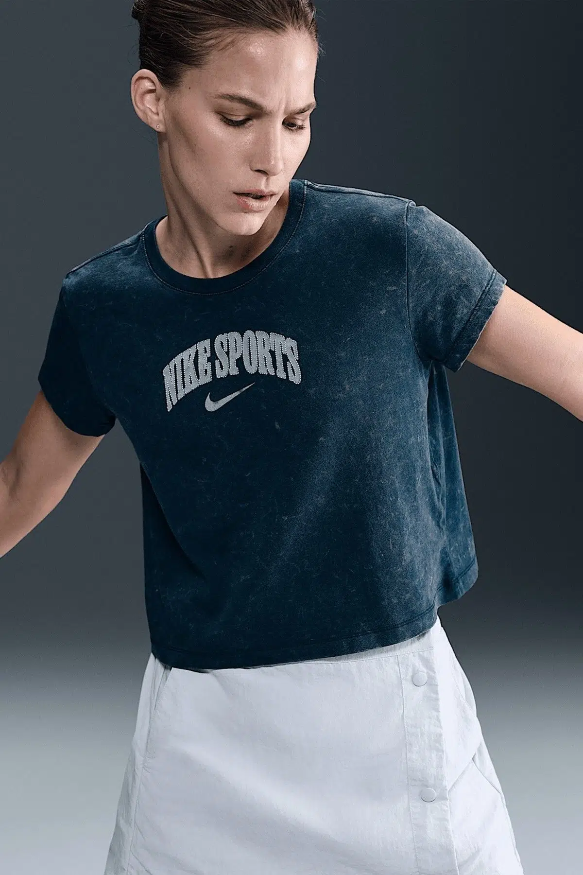 Nike Short-Sleeve Womes T-Shirt Navy Kadın Tişört Lacivert