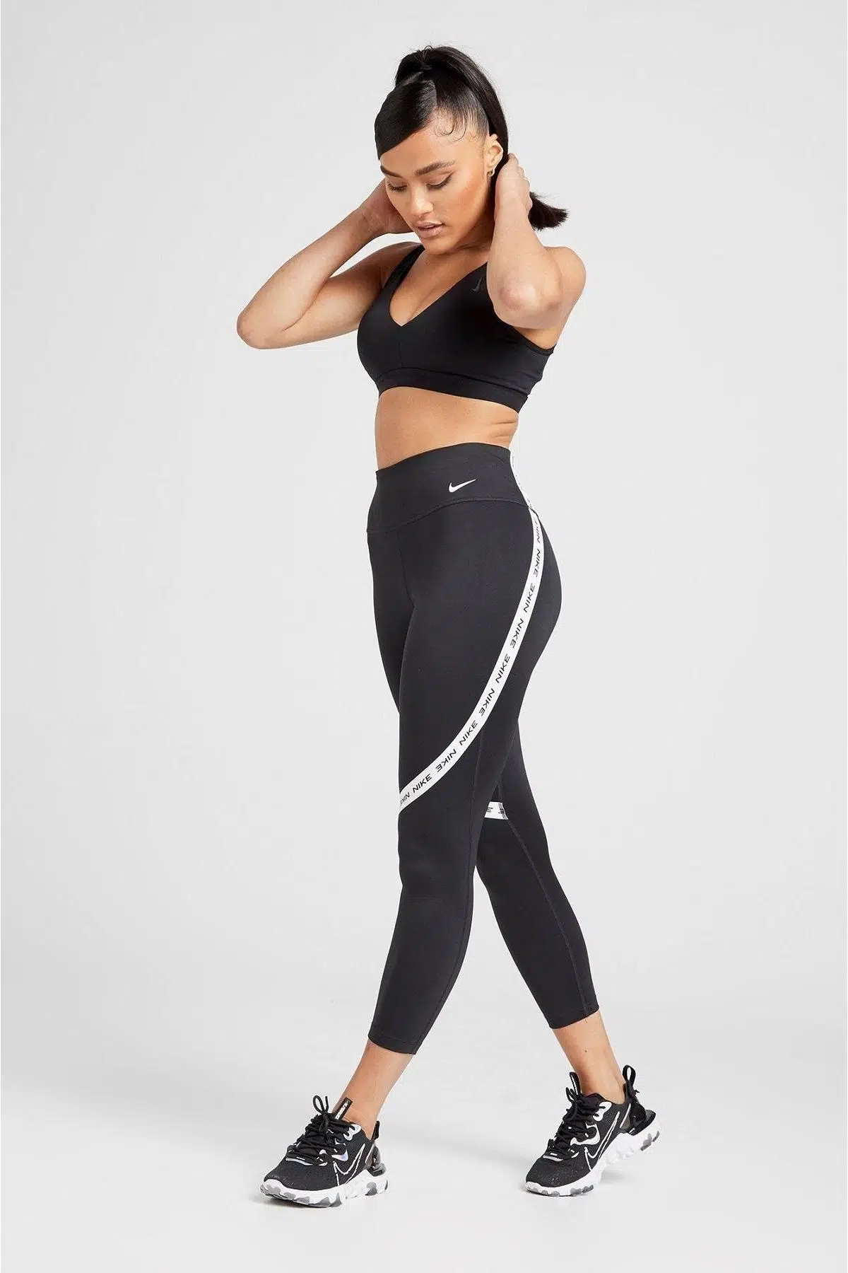 Nike Speed Icon Clash ​​7/8 Siyah Kadın Koşu Taytı