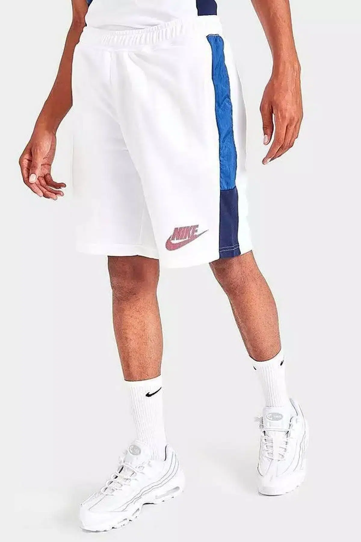 Nike Sportswear Men's Hybrid French Terry Shorts Erkek Pamuklu Şort Beyaz
