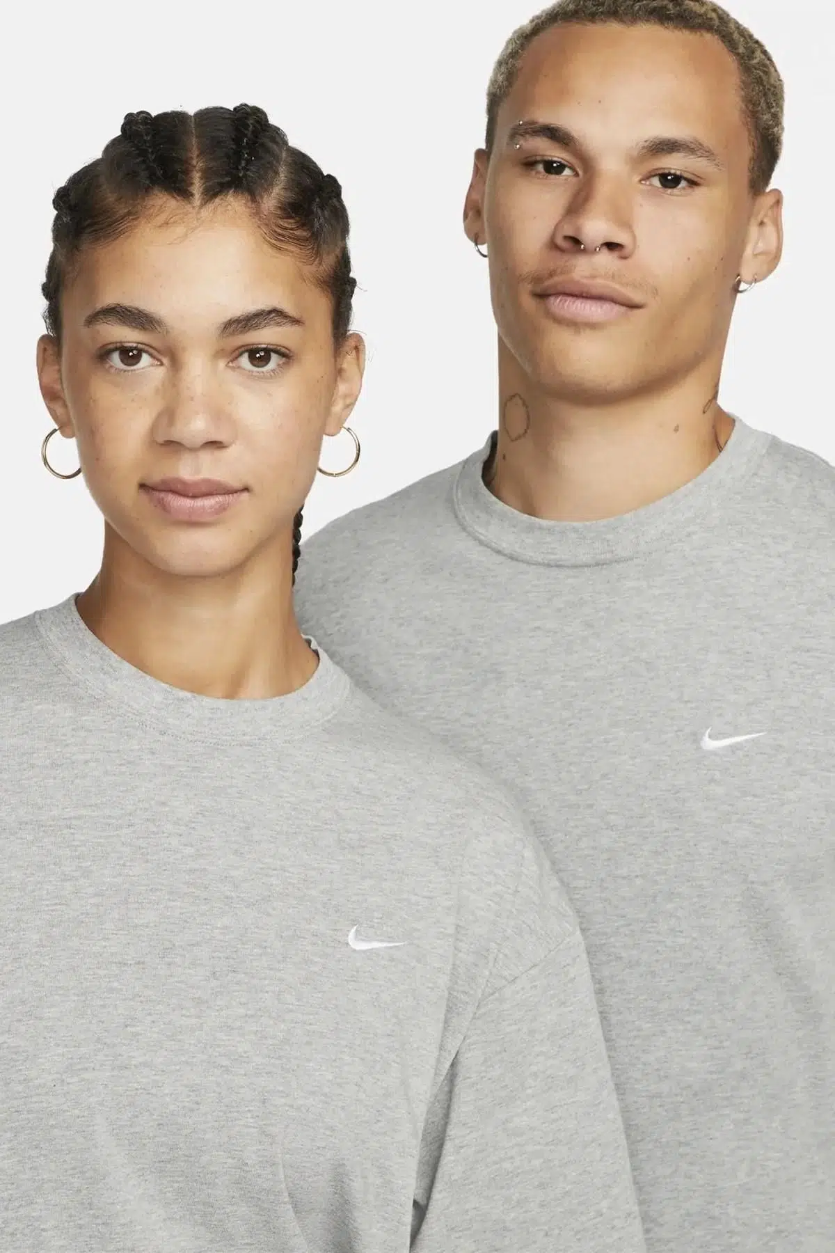Nike Sportswear Basic Tee Cotton Unisex Grey Yazlık ince Tişört Gri