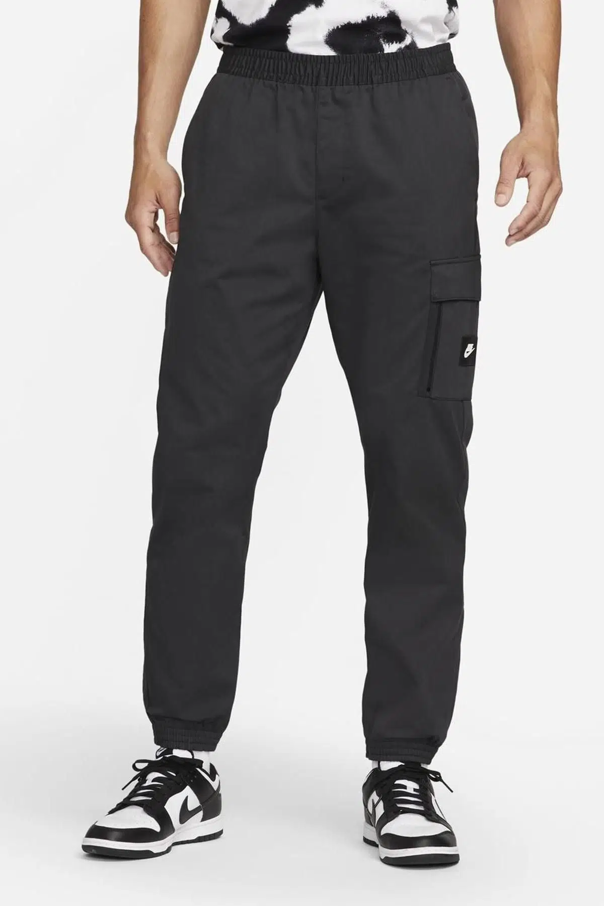 Nike Sportswear Cargo Woven Jogger Pant Erkek Kargo Cepli Bol Kesim Eşofman Altı Siyah Mor