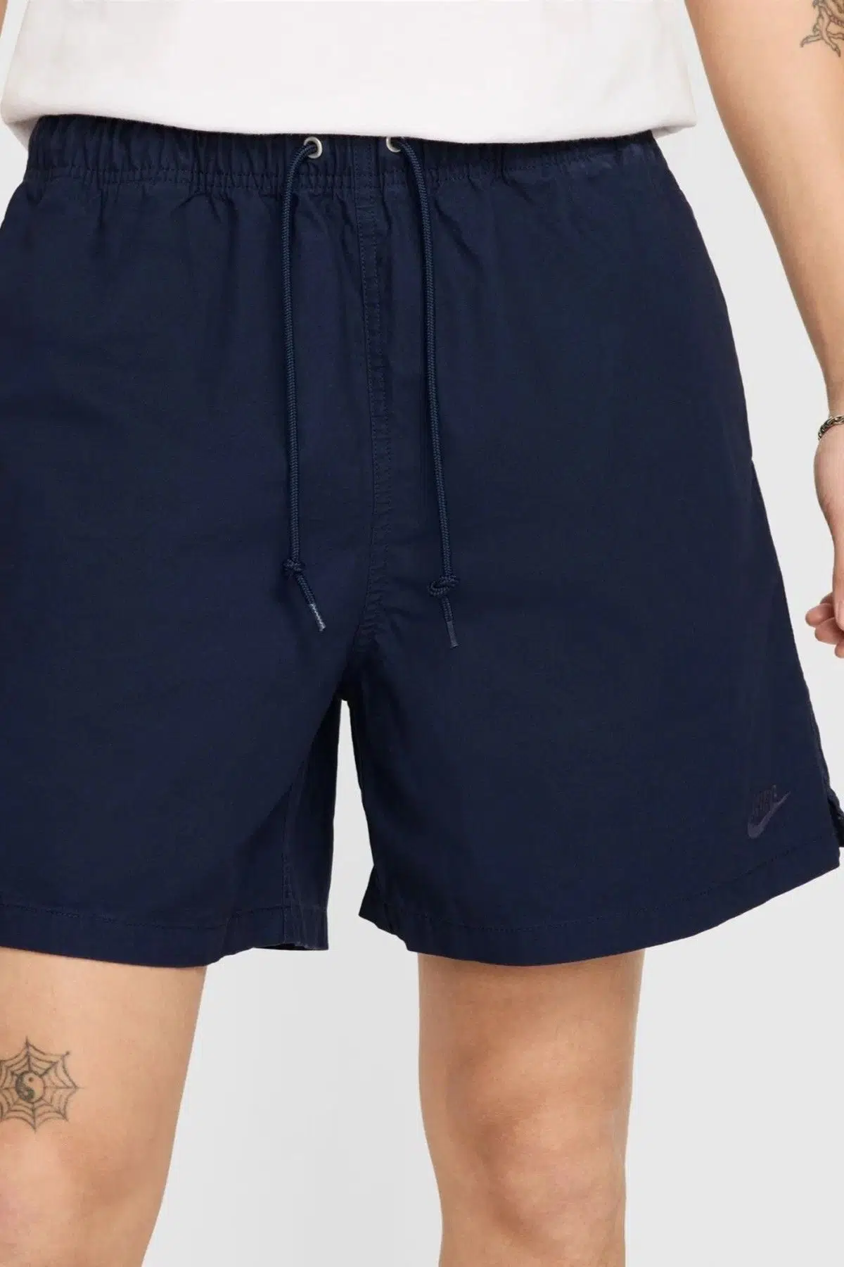 Nike Sportswear Club Flow Mens Short Erkek Günlük Kanvas Dokuma Şort Nakışlı Logo Lacivert
