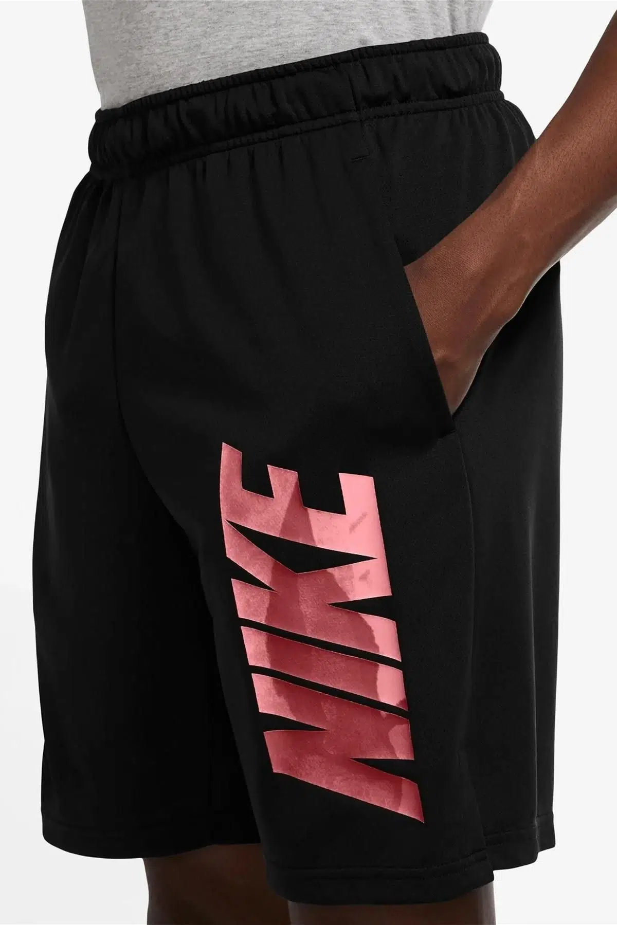 Nike Flex Graphic Training Shorts Logolu Antrenman Şortu Siyah