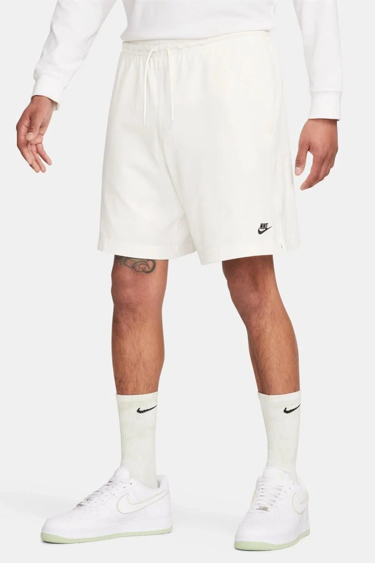 Nike Sportswear Club Knit Short White Pamuklu Erkek Şort Beyaz