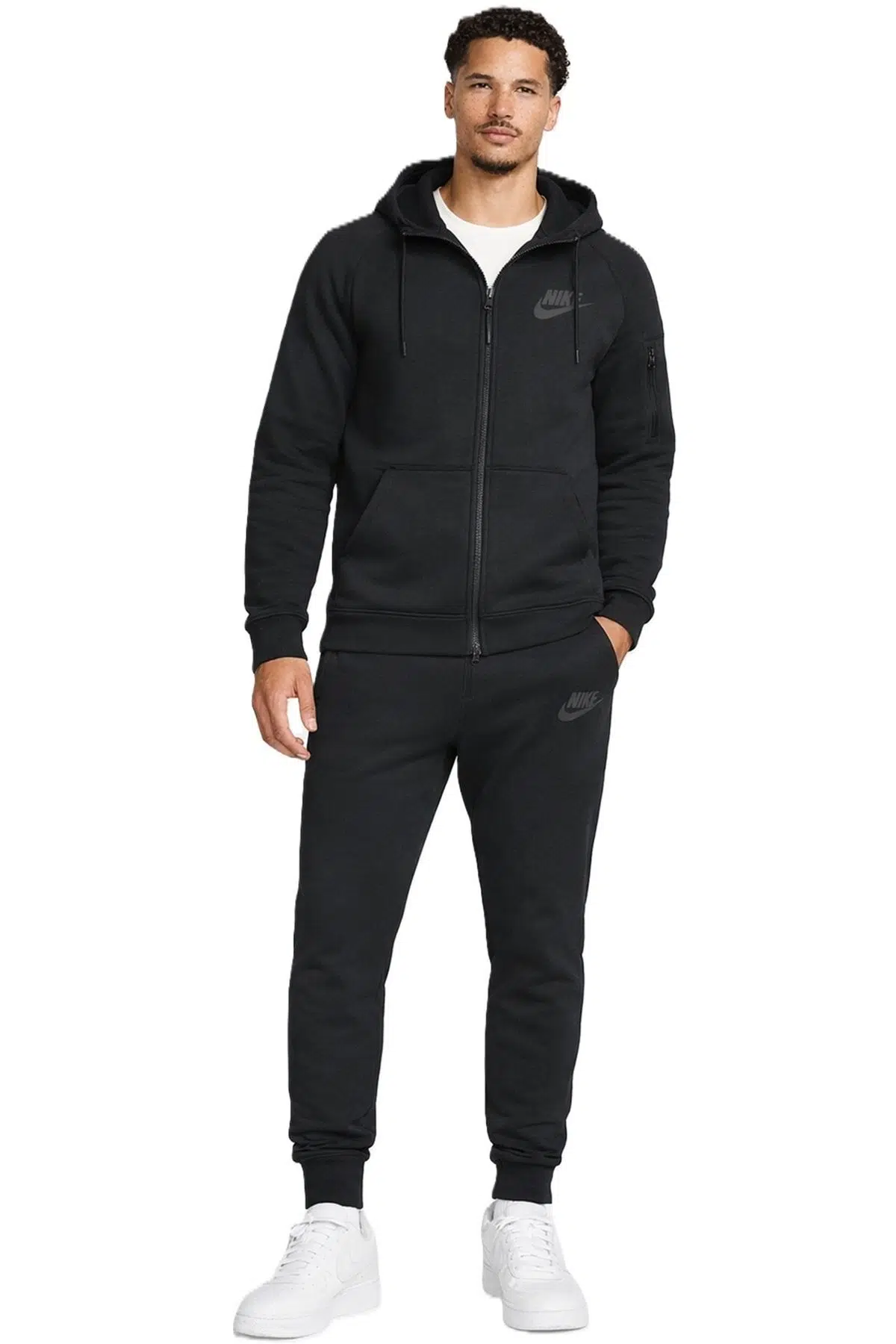Nike Sportswear Tech Essentials Men's Track Suit Erkek Kapüşonlu Eşofman Takımı Siyah
