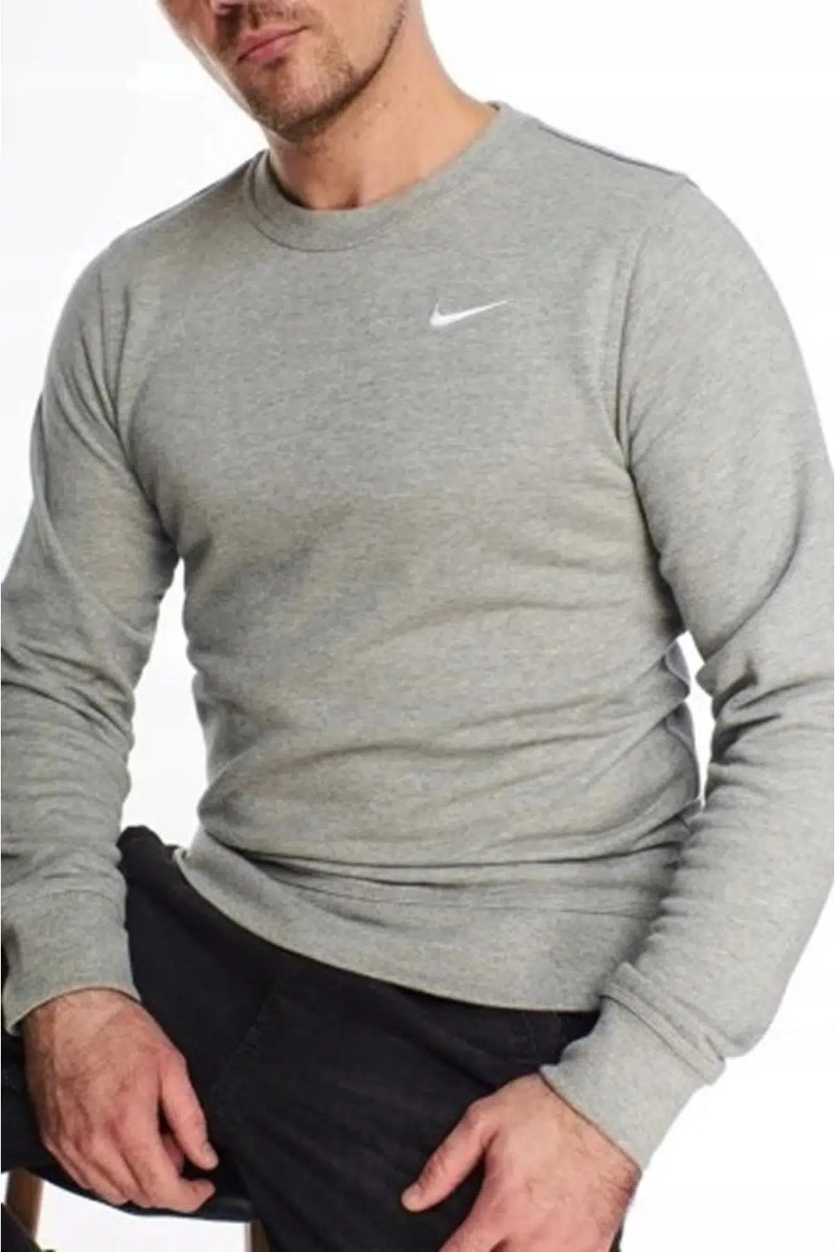 Nike Sportswear Club Unisex Crew Sweatshirt Unisex Sweatshirt Gri
