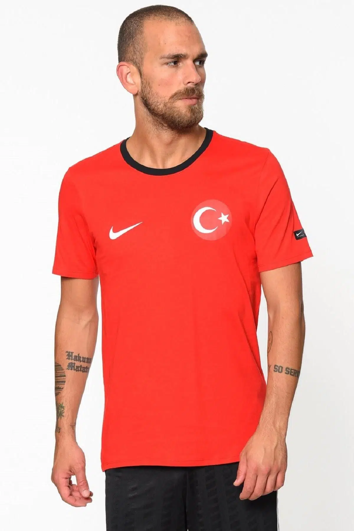 Nike Football Türkiye Milli Takım Ay-Yıldızlı Kırmızı Tişört ÖZEL ÜRÜN 