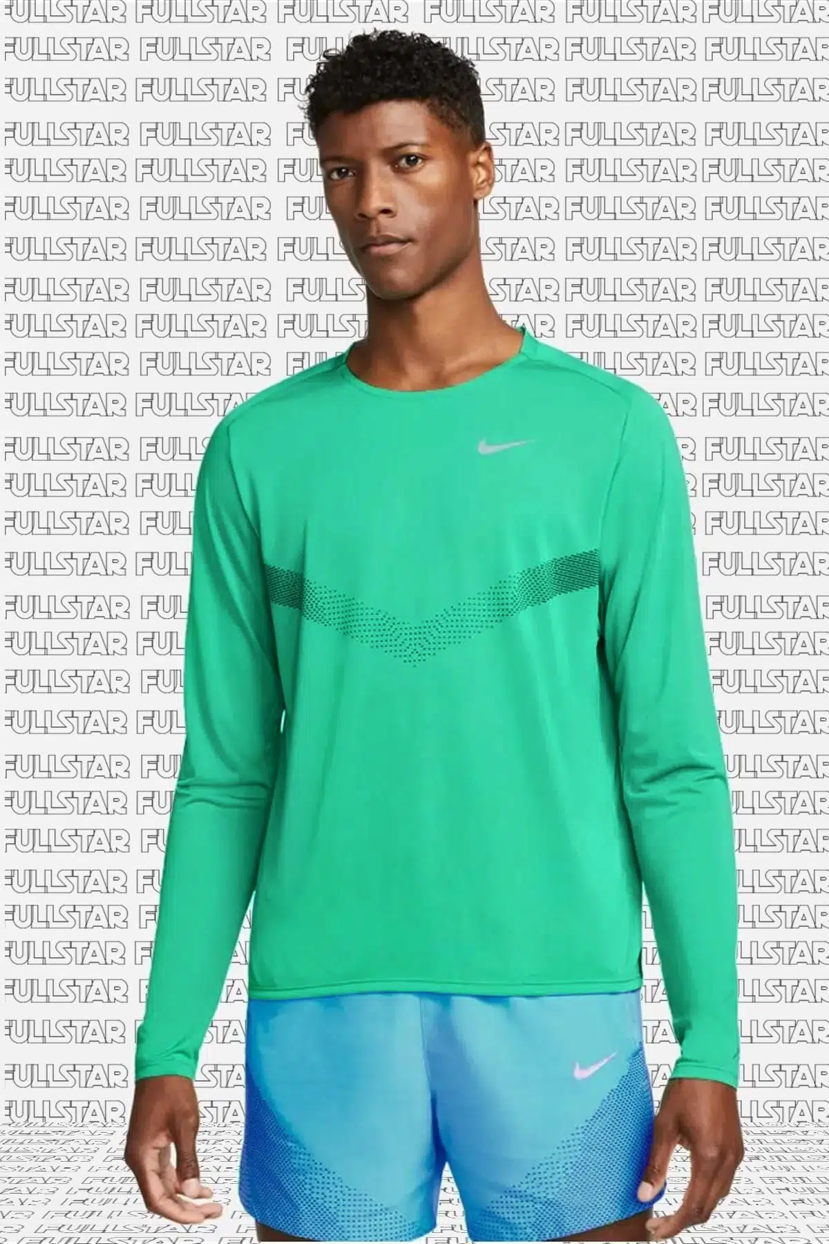Nike Run Division Rise 365 Running Crew Sweat Uzun Kollu Koşu Üstü Sweatshirt Yeşil