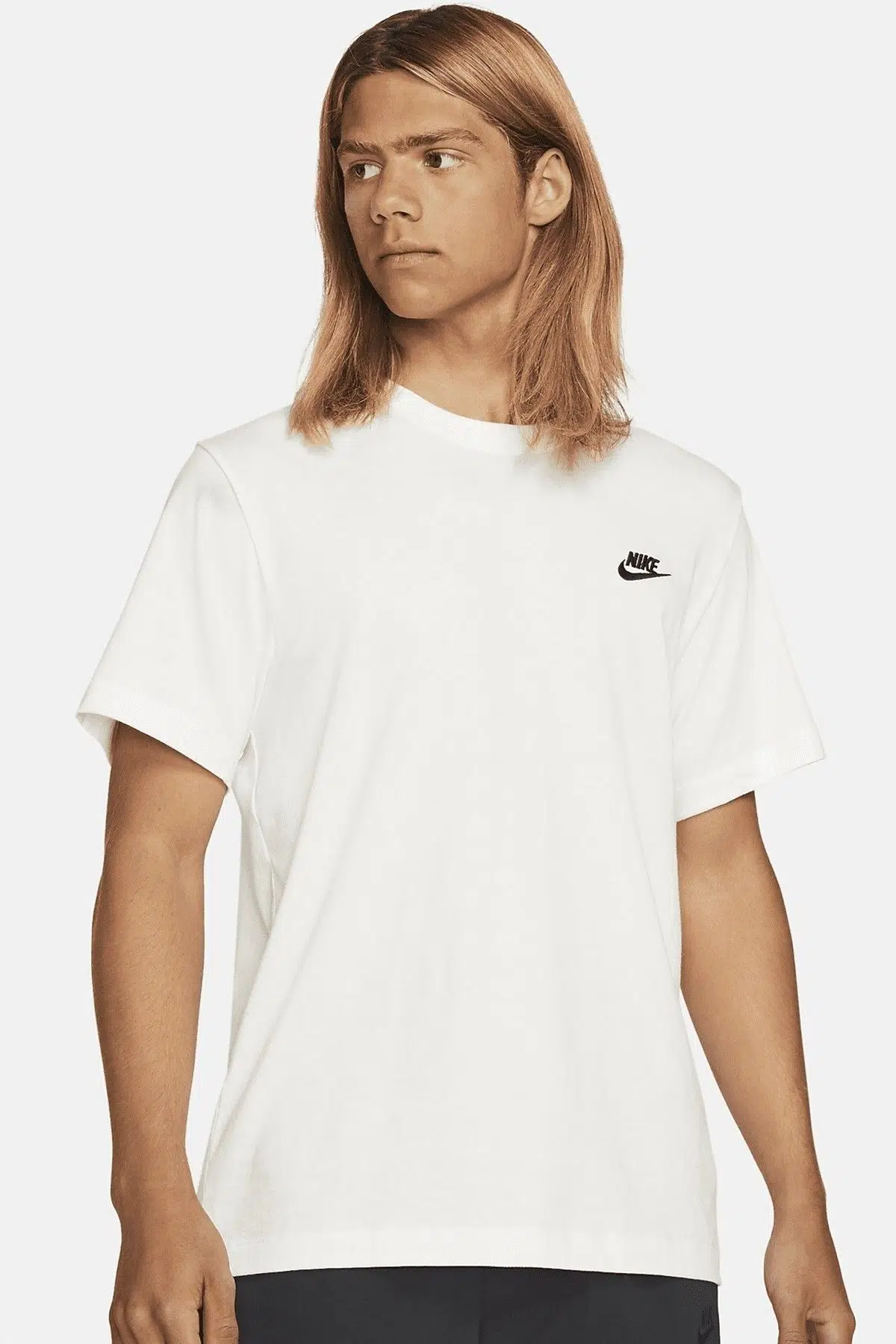 Nike Sportswear Cotton Unisex Short Sleeve Tee Unisex Tişört Kırık Beyaz