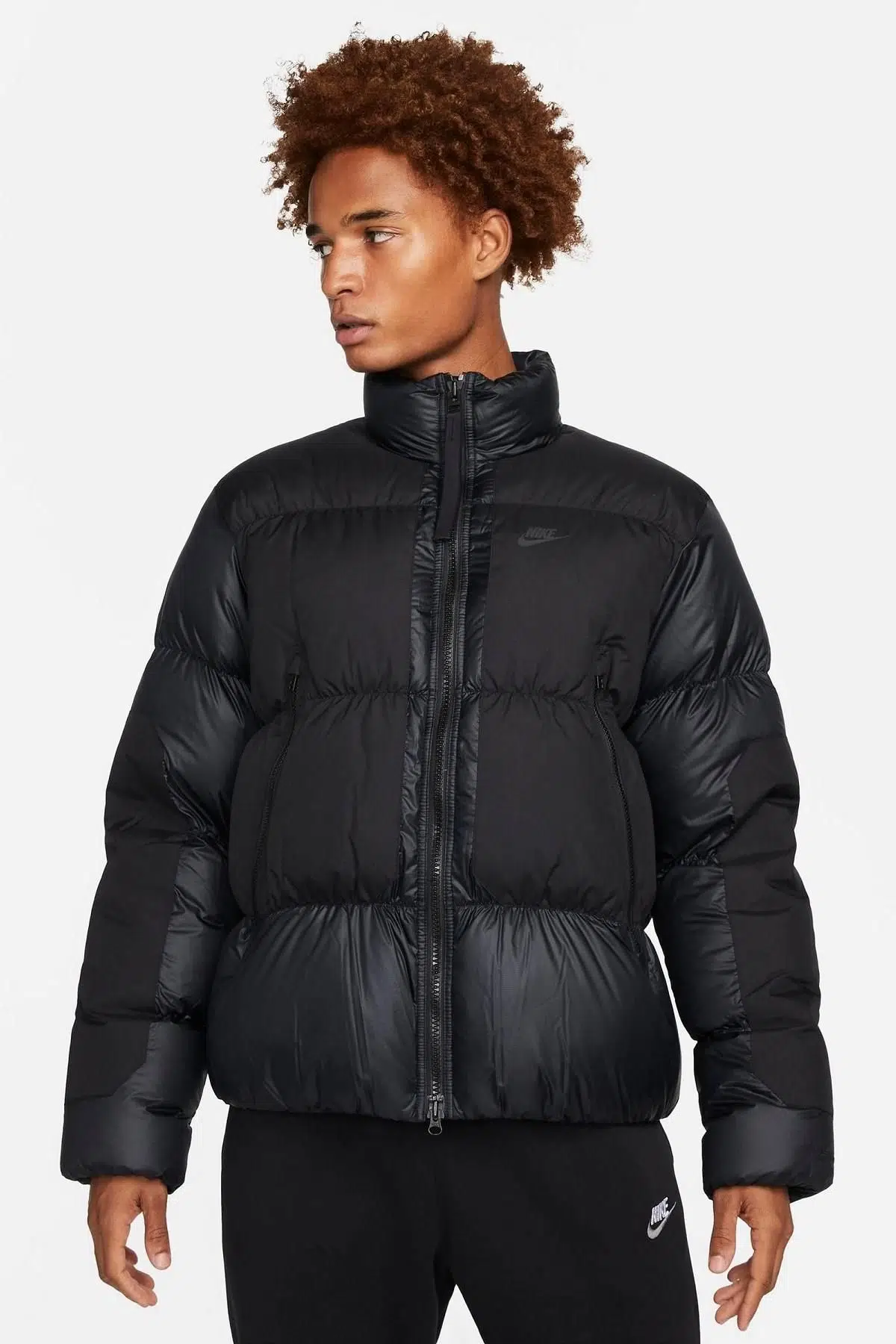 Nike Sportswear Therma Fit Puffer Down Fill Jacket Kaz Tüyü Siyah Mont