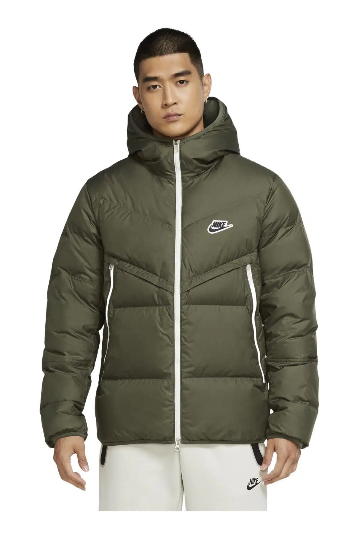 Nike Sportswear Down Fill Parka Yeşil Haki Kaz Tüyü Parka Mont 